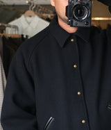 A.PRESSE 2026 Style2 "High Twist Cashmere Melton Coach Jacket"