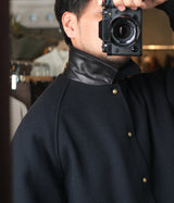 A.PRESSE 2026 Style2 "High Twist Cashmere Melton Coach Jacket"