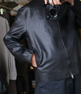 YOKE 26AW "Calf Nappa Leather Minimal Blouson"