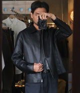 YOKE 26AW "Calf Nappa Leather Minimal Blouson"