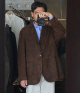 A.PRESSE 2026 Style2 "Suede Leather Tailored Jacket"