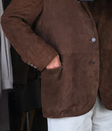 A.PRESSE 2026 Style2 "Suede Leather Tailored Jacket"