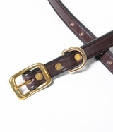TORY LEATHER "3/4 wide plain creased belt"