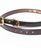 TORY LEATHER "3/4 wide plain creased belt"
