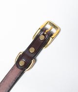 TORY LEATHER "3/4 wide plain creased belt"