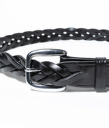 TORY LEATHER "1 1/4 Long tip braided belt"