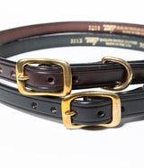 TORY LEATHER "3/4 wide plain creased belt"