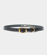 TORY LEATHER "3/4 wide plain creased belt"