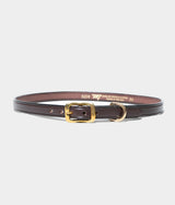TORY LEATHER "3/4 wide plain creased belt"
