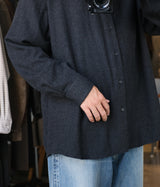 A.PRESSE 2026 Style2 "Wool Regular Collar Shirt"