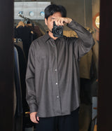 SSSTEIN 26AW "EXTRA FINE WOOL OVERSIZED REGULAR COLLAR SHIRT"