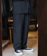 STILL BY HAND "PT01263" Relaxed 2-Pleat Pants