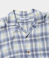 MAATEE＆SONS "op collar shirts RAYON SILK WHITE OMBRE"
