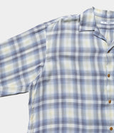 MAATEE＆SONS "op collar shirts RAYON SILK WHITE OMBRE"