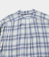 MAATEE＆SONS "op collar shirts RAYON SILK WHITE OMBRE"
