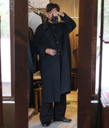 seya. "DOUBLE FACE COAT/SILK BLENDED MERINO WOOL"