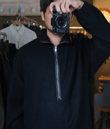 YOKE 26AW "Wool Cashmere Fleece Half Zip Pullover"