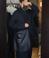 YOKO SAKAMOTO "RESEARCHER BAG - LARGE BLACK-FG"
