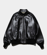 A.PRESSE 2026 Style2 "Leather Harrington Jacket"