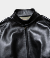 A.PRESSE 2026 Style2 "Leather Harrington Jacket"