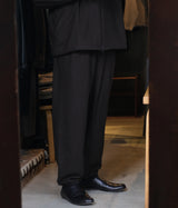 STILL BY HAND "PT04263" Cashmere mixed easy pants