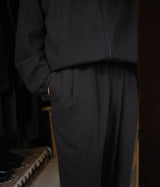STILL BY HAND "PT04263" Cashmere mixed easy pants