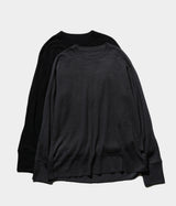 MAATEE&SONS "W/C Ribbed L/S TEE"
