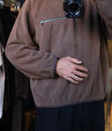A.PRESSE 2026 Style2 "Vintage Silk Fleece Harf ZIP Jacket"