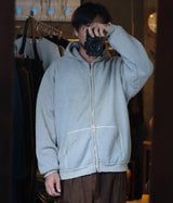 A.PRESSE "Vintage Zip Sweat Hoodie"