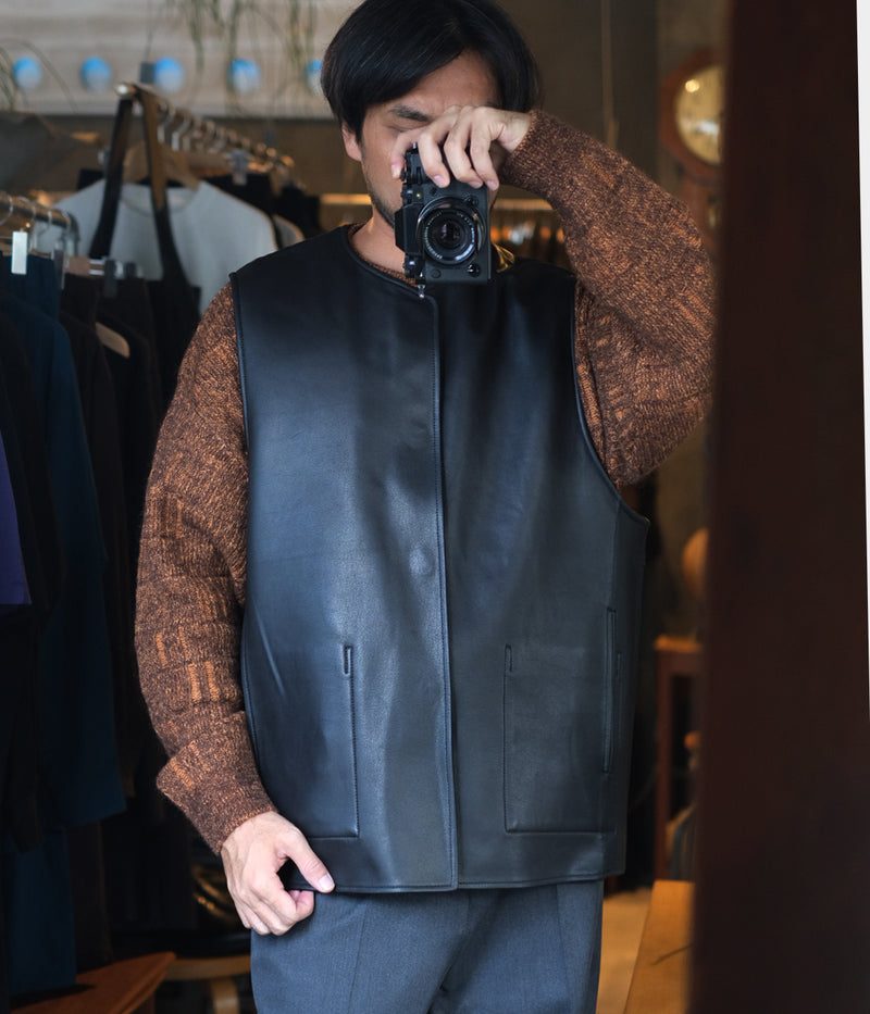 SSSTEIN "BONDED LEATHER VEST"