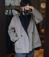 SSSTEIN "REVERSIBLE PEAK LAPEL JACKET"