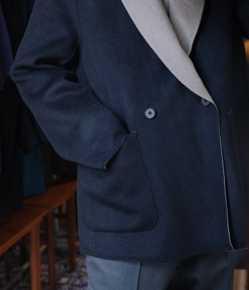 SSSTEIN "REVERSIBLE PEAK LAPEL JACKET"