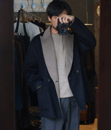 SSSTEIN "REVERSIBLE PEAK LAPEL JACKET"