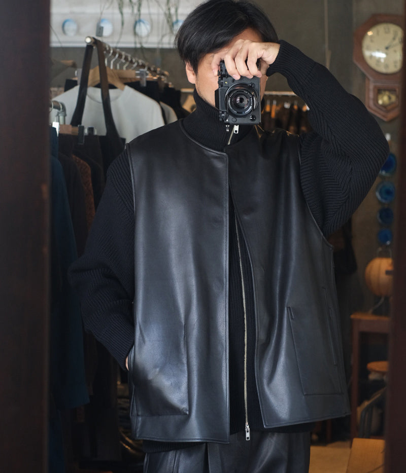 SSSTEIN "BONDED LEATHER VEST"