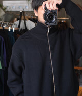 SSSTEIN "OVERSIZED DRIVERS KNIT ZIP JACKET"