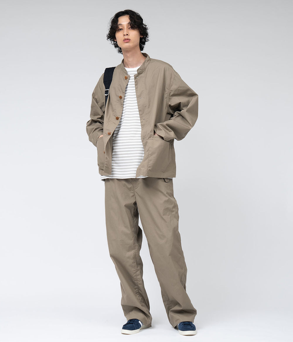 ナナミカ　nanamica Band Collar Stripe Jacket nanamica ss22- Band collar Stripe Jacket – nanamica NEW YORK