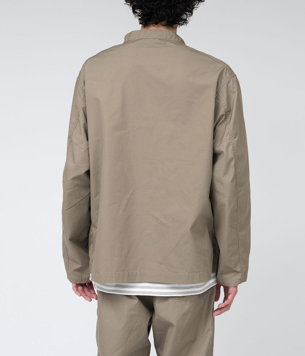 タグ付き　ナナミカ　Band Collar Shirt Jacket NANAMICA 