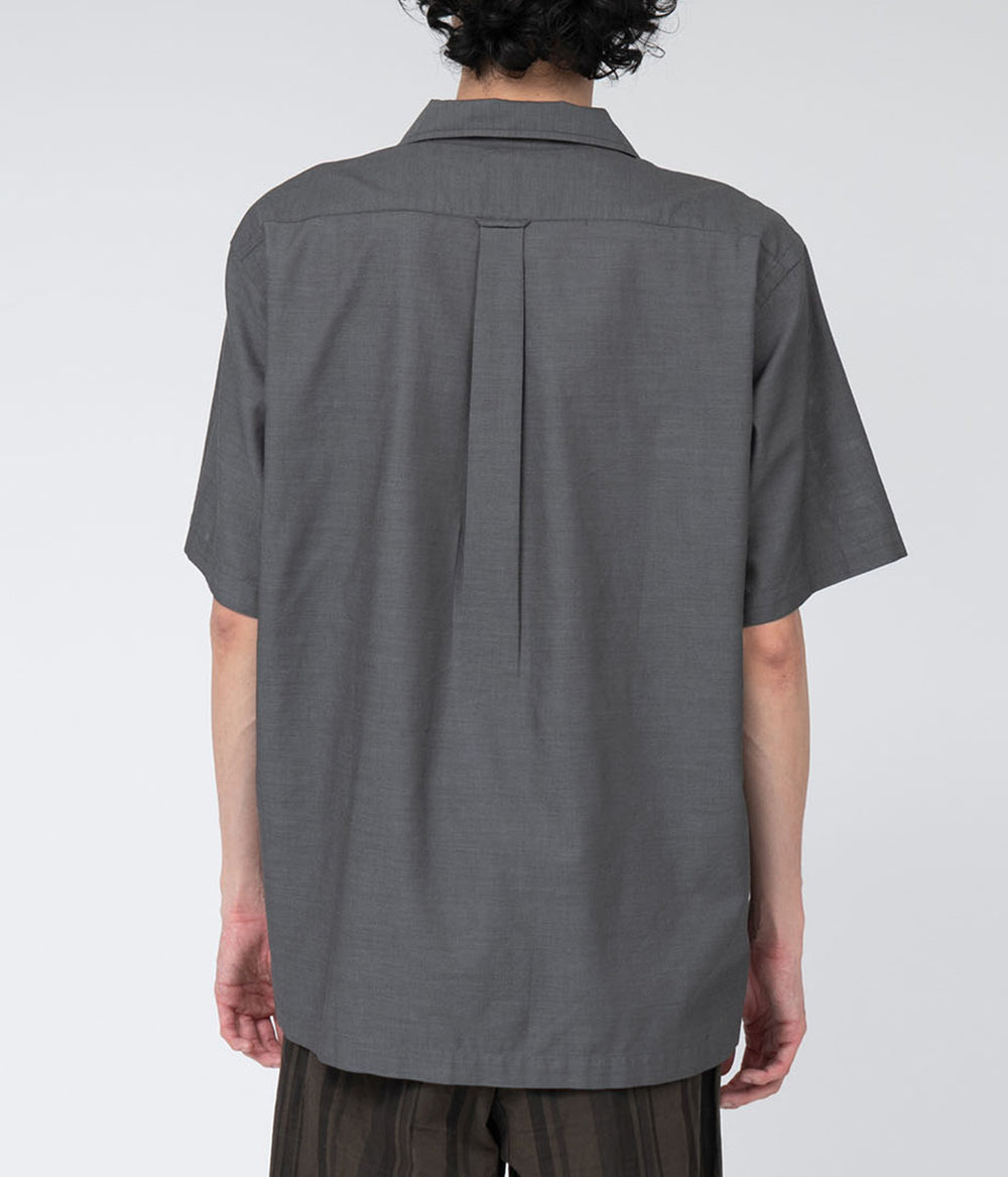 NANAMICA オープンカラー パナマシャツ 半袖 M 美品 NANAMICA オープン