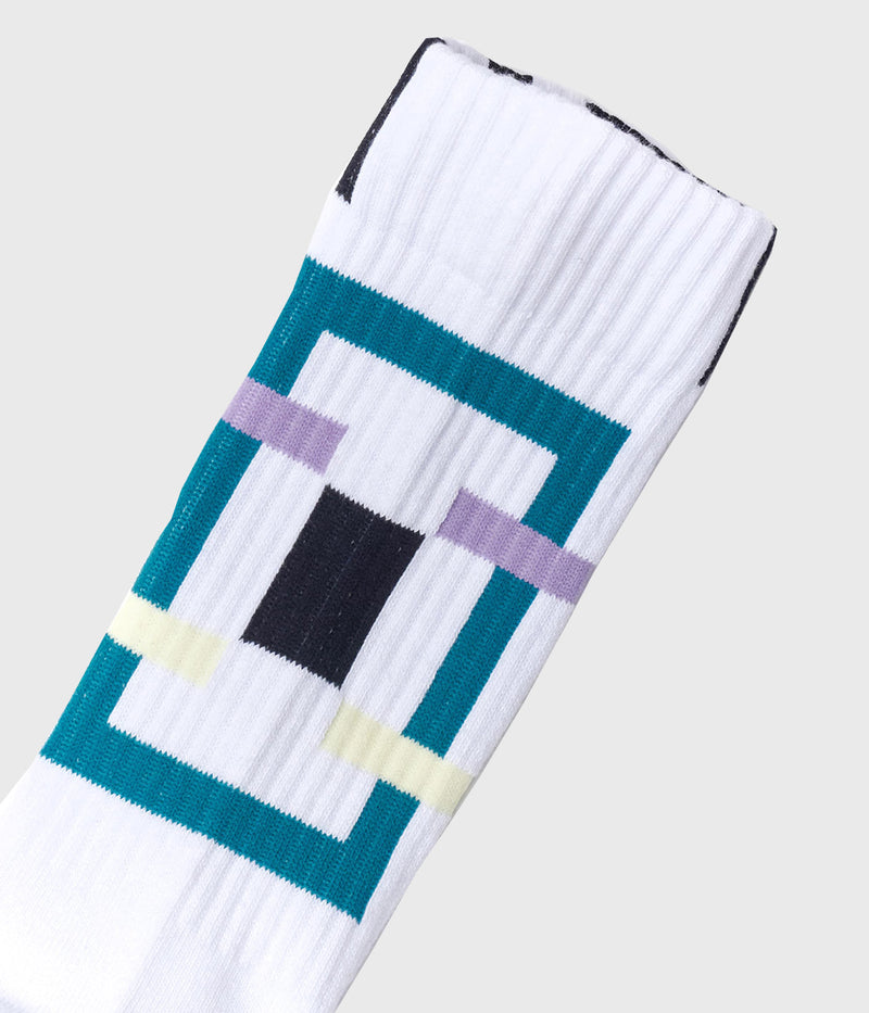 UNTRACE "GEOMETRY TYPOGRAPHY SOCKS"