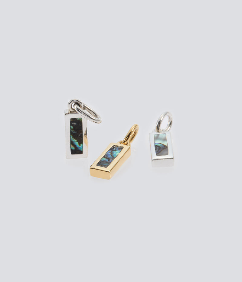 XOLO JEWELRY "Rectangle Charm with Abalone"
