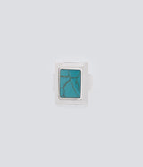 XOLO JEWELRY "Square Amulet Ring with Turquoise"