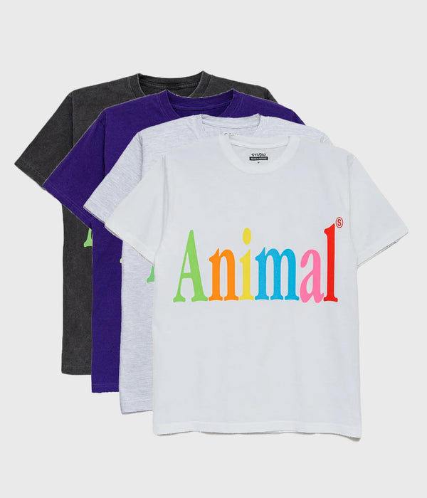 STUDIO WEAREALLANIMALS "Animals Letter T-SHIRT"
