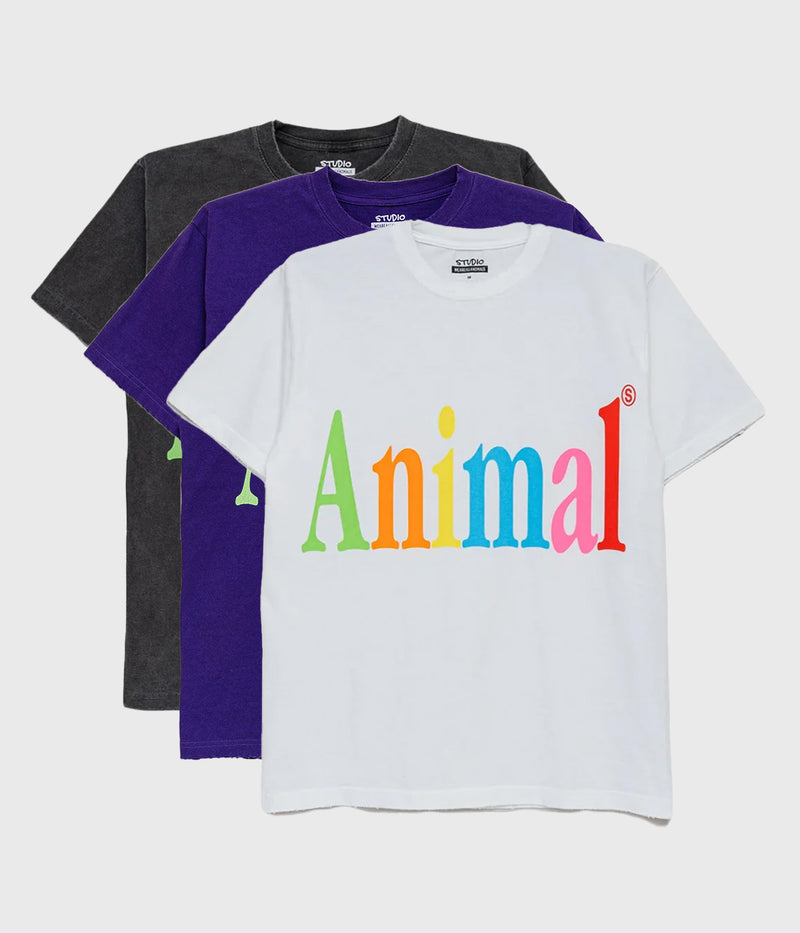 STUDIO WEAREALLANIMALS "Animals Letter T-SHIRT"