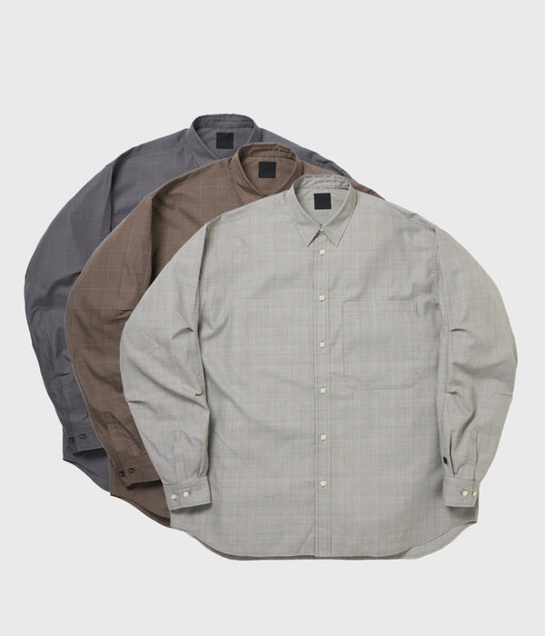DAIWA PIER39 "TECH REGULAR COLLAR SHIRT L/S GLEN CHECK"