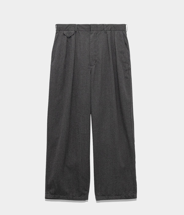 NANAMICA "Wool Gabardine Pleat Pants"