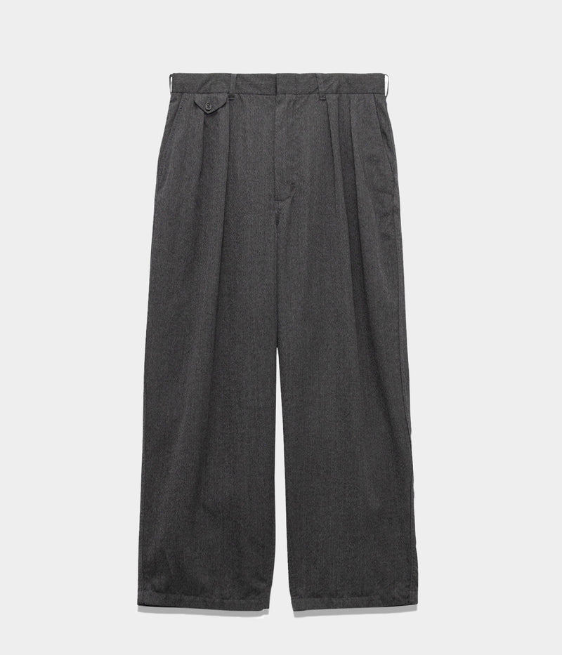 NANAMICA "Wool Gabardine Pleat Pants"