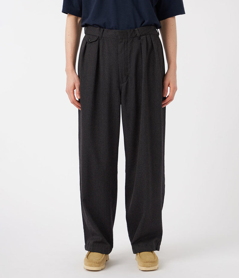 NANAMICA "Wool Gabardine Pleat Pants"