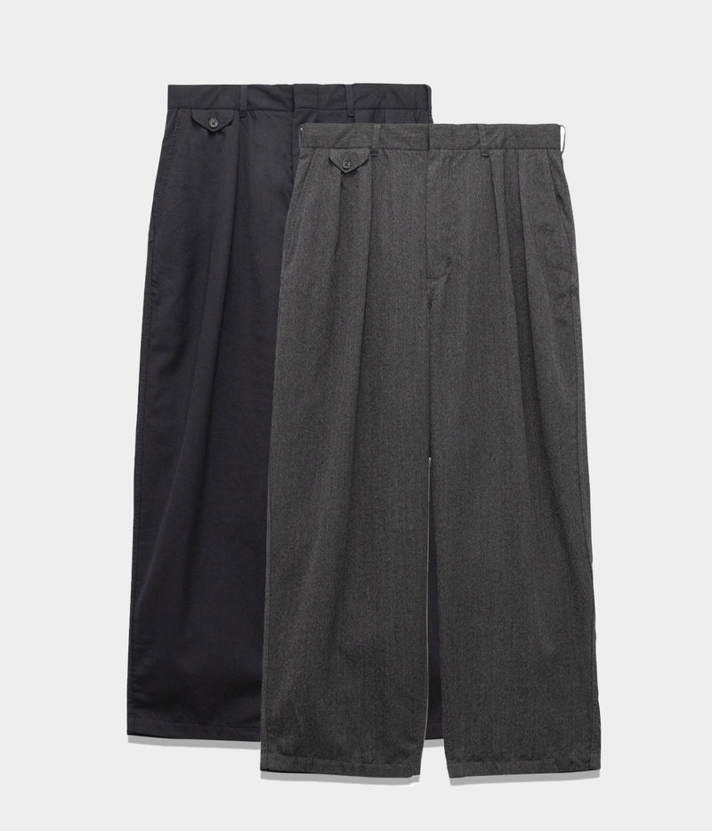 NANAMICA "Wool Gabardine Pleat Pants"