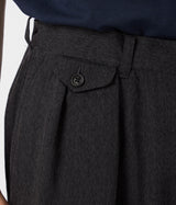NANAMICA "Wool Gabardine Pleat Pants"