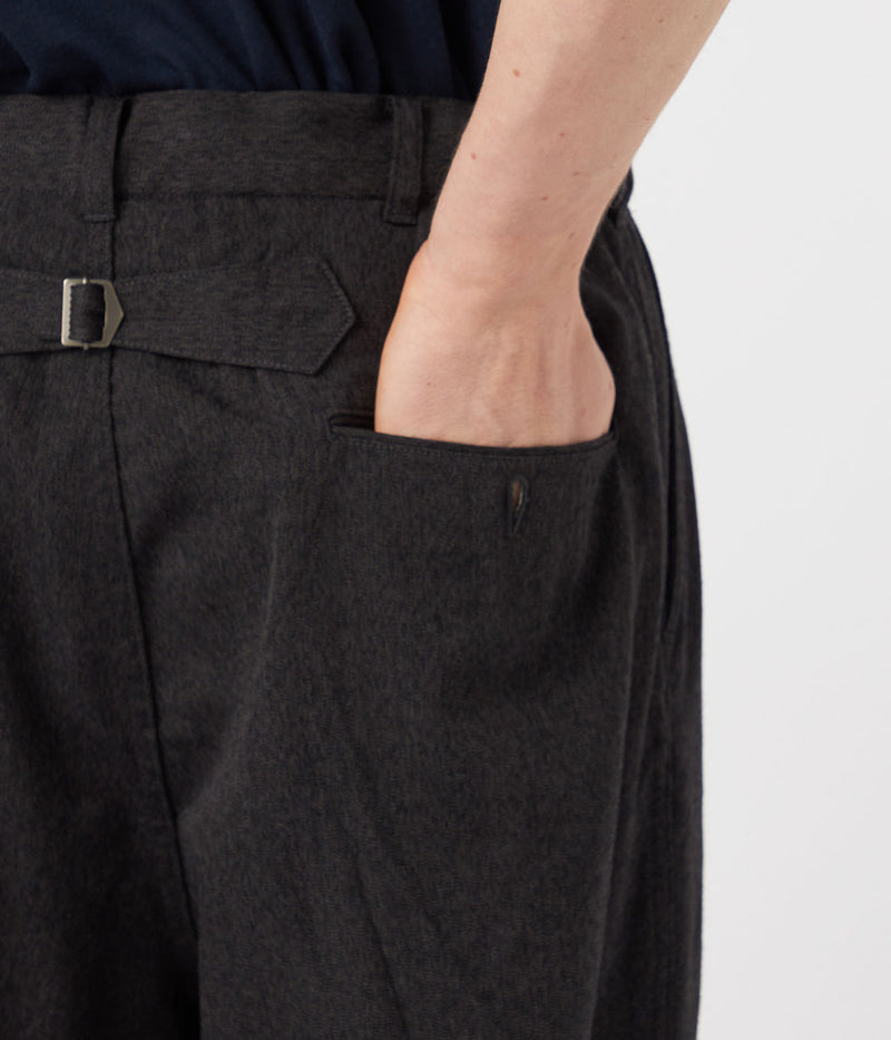 NANAMICA "Wool Gabardine Pleat Pants"